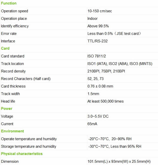 MTK-R13 Specification